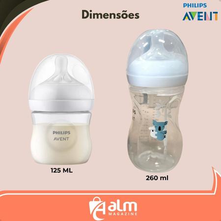 Imagem de Kit Mamadeira Philips Avent Petala 125ml / 260ml bico 0 a 3m  3.0 Coala