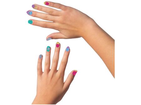 Jogo de Beleza - Unhas Adesivas - Brilha no Escuro - Nail Surprise - Sunny  - Brincando de Salão de Beleza - Magazine Luiza