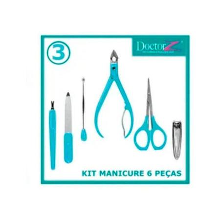 Imagem de Kit Manicure Roxo,Azul e Rosa Para Fazer Unhas-DoctorZ