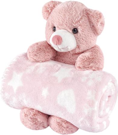 Kit Manta Bebê com Bicho de Pelúcia 2 Pçs - Hernandez Enxovais Imagem de Kit Manta Bebê com Bicho de Pelúcia 2 Pçs