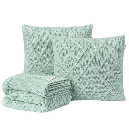 Manta sofá verde menta sale