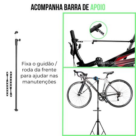 Imagem de Kit Manutenção Bike Tripé Cavalete + Kit Algoo Limpeza Desengraxante Lava Bikes e Cera Lubrificante