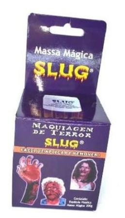 Imagem de Kit Maquiagem De Terror Slug Massa 250Gr+ Sangue Artificial