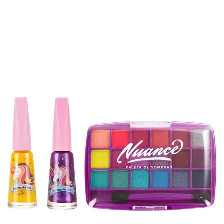 2 Paleta 12 Sombras Coloridas Kit Infantil Crianças Bonita