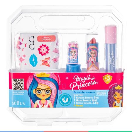 5 Pcs Conjunto de maquiagem princesa,Portátil Princess Cosmetic