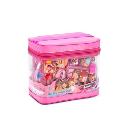 Kit Maquiagem Infantil MakeBrinq com Bolsa - Polibrinq Imagem de Kit Maquiagem Infantil MakeBrinq com Bolsa - Polibrinq