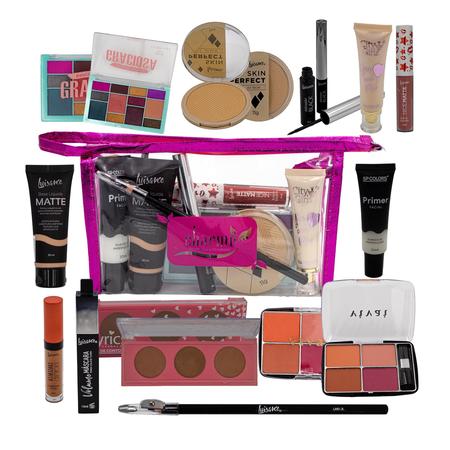 KIT COMPLETO DE MAQUIAGEM CASEIRA (12 PRODUTOS) 