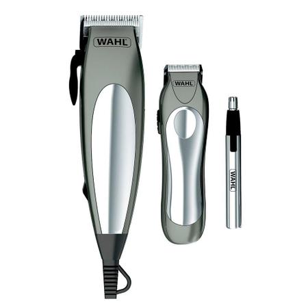 Imagem de Kit Máquina de Cortar Cabelo Wahl + Aparador de Pêlos de Luxe Groom Procom 8 Pentes de Corte