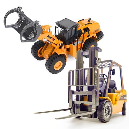 Brinquedo Maquinas Crianças Presente Trator Escavadeira Juvenil Caminhão  Articulado Reforçado Perfuradora Civil Infantil - Huina Toys - Trator de  Brinquedo - Magazine Luiza