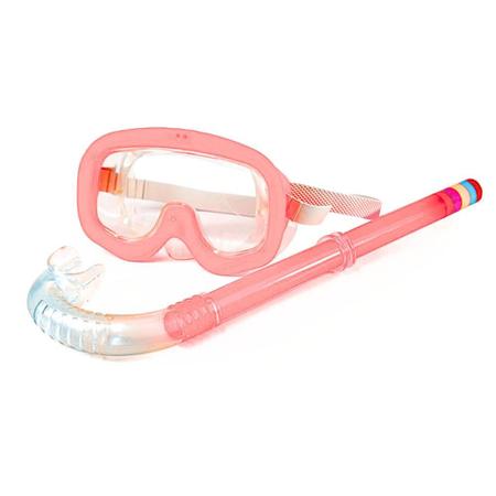 Imagem de Kit Mascara para Mergulho Natação Snorkel e Máscara Infantil Piscina Praia