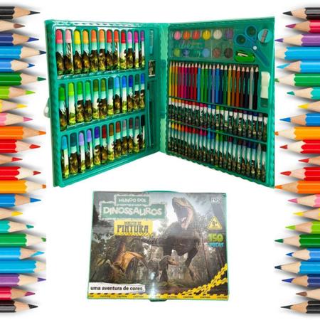 Imagem de Kit Material Completo Barato Volta Aulas Dinossauro Entrega