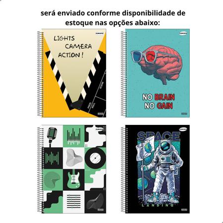 Imagem de Kit Material Escolar Mochila Estojo Caderno Lapis Cola Caneta Masculino