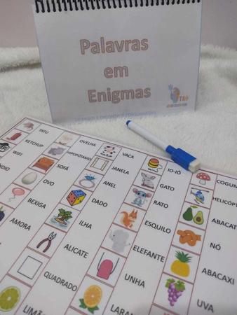 Jogo de alfabetização Sílabas Material estruturado pedagógico e consciência  fonológica para alfabetização de crianças - T&D JOGOS EDUCATIVOS - Jogos  Educativos - Magazine Luiza