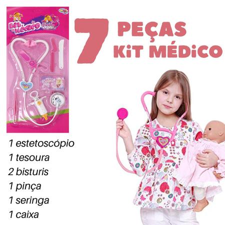 Imagem de Kit Médico Doutor Infantil Glam Girls Menina