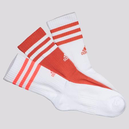 Meia adidas branca sales