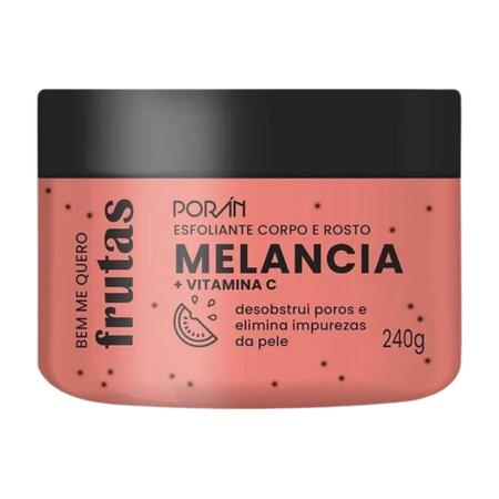 Kit Melancia Porán Com Esfoliante + Hidratante + Sabonete - poran Imagem de Kit Melancia Porán Com Esfoliante + Hidratante + Sabonete