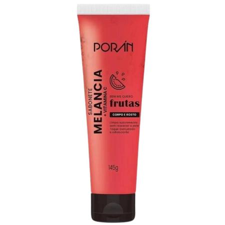 Kit Melancia Porán Com Esfoliante + Hidratante + Sabonete - poran Imagem de Kit Melancia Porán Com Esfoliante + Hidratante + Sabonete