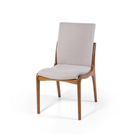 Imagem de Kit Mesa de Jantar Redonda 120cm Gabi Noronha com 4 Cadeiras Garbo Cinza Claro