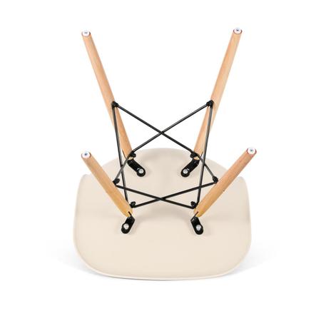 KIT - Mesa Eames 100 cm + 4 cadeiras Eames Eiffel DSW - Loft7 Imagem de KIT - Mesa Eames 100 cm + 4 cadeiras Eames Eiffel DSW