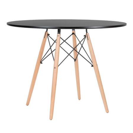 KIT - Mesa Eames 100 cm + 4 cadeiras Eames Eiffel DSW - Loft7 Imagem de KIT - Mesa Eames 100 cm + 4 cadeiras Eames Eiffel DSW