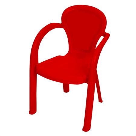 Imagem de Kit Mesa Infantil Com Estojo Cadeira Infantil Vermelha Usual