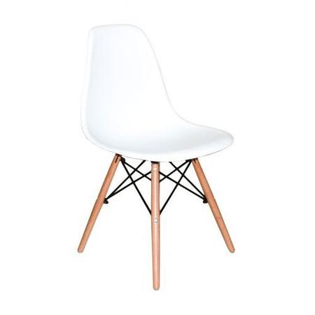 Imagem de Kit Mesa Jantar Eames Eiffel 80cm + 4 Cadeiras Eames Eiffel - Branca