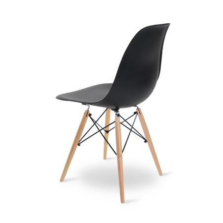 Imagem de Kit Mesa Para Computador Desk Branco com Cadeira Eiffel Charles Eames Preto D'Rossi