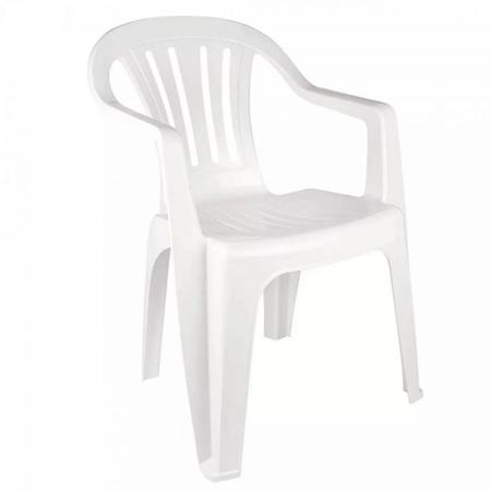 Imagem de Kit Mesa Plastica Desmontavel 90cm + 4 Cadeiras Poltrona Bela Vista  Mor 