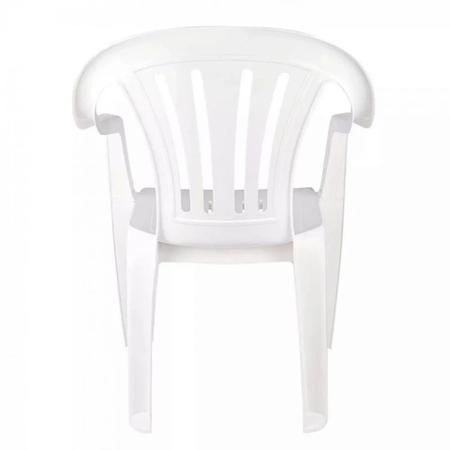 Imagem de Kit Mesa Plastica Quadrada Desmontavel + 4 Cadeiras Poltronas  Mor 