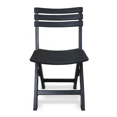Imagem de Kit Mesa Plastica Quadrada Dobravel + 4 Cadeiras de Plastico Dobravel  Arqplast 