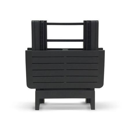 Imagem de Kit Mesa Plastica Quadrada Dobravel + 4 Cadeiras de Plastico Dobravel  Arqplast 