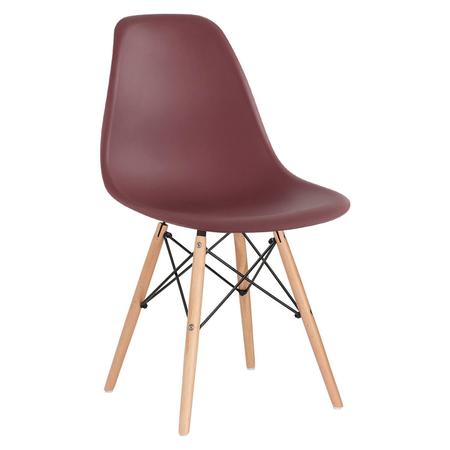 Imagem de KIT - Mesa redonda Eames 70 cm preto + 4 cadeiras Eiffel DSW