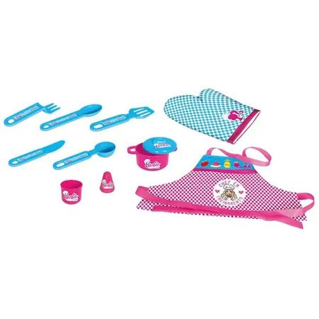 Kit Barbie Cozinha Mestre Cuca Luva + Touca + Avental Jogo - Cotiplás -  Cozinha Infantil / de Brinquedo - Magazine Luiza