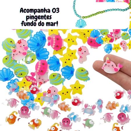 Kit Miçanga Montagem Pulseira Bijuteria Colar Infantil - Focu's Ecomm -  Miçangas - Magazine Luiza