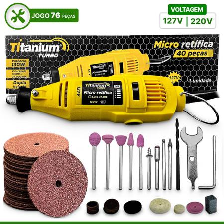 Kit micro retifica 220v mqs titanium + acessórios 36 peças - Outros  Ferramentas e Jardim - Magazine Luiza