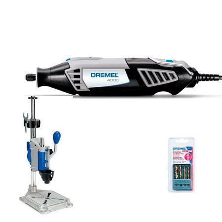 Imagem de Kit Micro Retifica Dremel 4000 220V + Suporte Furadeira