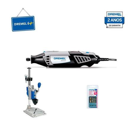 Imagem de Kit Micro Retifica Dremel 4000 220V + Suporte Furadeira