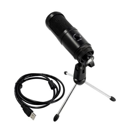 Imagem de Kit microfone condensador usb soundvoice lite kit soundcasting-1200 c tripe e cabo