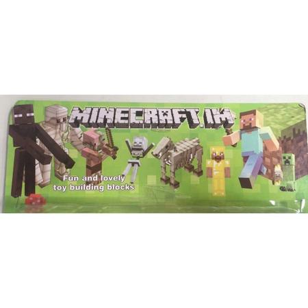 Kit Cartelados do Minecraft Bonecos + Dragão + Creeper + Aranha