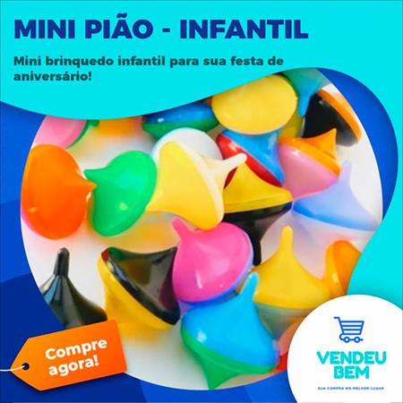 Mini Pião com 16 Unidades