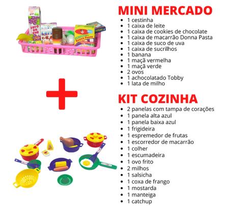 Kit Cozinha Infantil com Frigideira, Ovo e Salsicha - 7 Peças - Jogo de  Panelinhas e Comidinhas