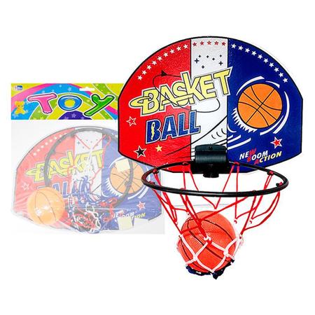 Kit Tabela Aro Rede Basquete + Bola Oficial 7 + Mini Bola 5 no Shoptime