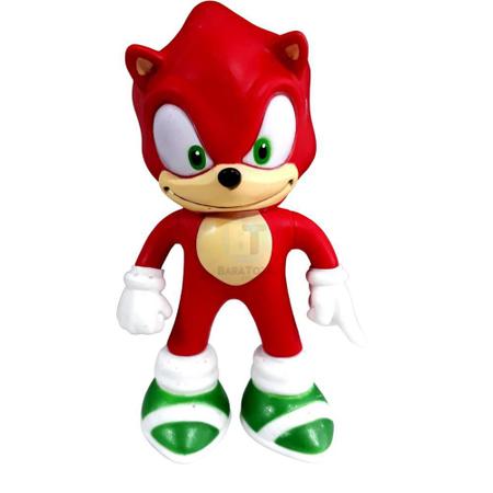 Boneco Sonic Vermelho 15cm Caneca Personalizada Colecionável