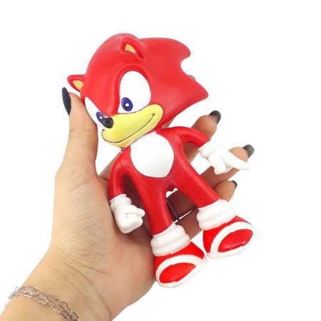 CANECA E BONECO DO ( SONIC ), VERMELHO - NOVO SEM USO