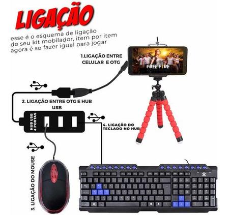 COMO JOGAR FREE FIRE NO TECLADO DO PC 