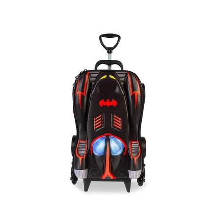 Mochila com Rodas + Lancheira Batman Chrome Wheels 3D Diplomata na  Papelaria Art Nova