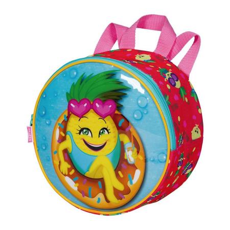 Kit Mochila Abacaxi Fruta Escolar Costas Tam G Infantil Lancheira Estojo Bolsinha - Sestini Imagem de Kit Mochila Abacaxi Fruta Escolar Costas Tam G Infantil Lancheira Estojo Bolsinha