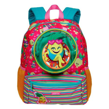 Kit Mochila Abacaxi Fruta Escolar Costas Tam G Infantil Lancheira Estojo Bolsinha - Sestini Imagem de Kit Mochila Abacaxi Fruta Escolar Costas Tam G Infantil Lancheira Estojo Bolsinha