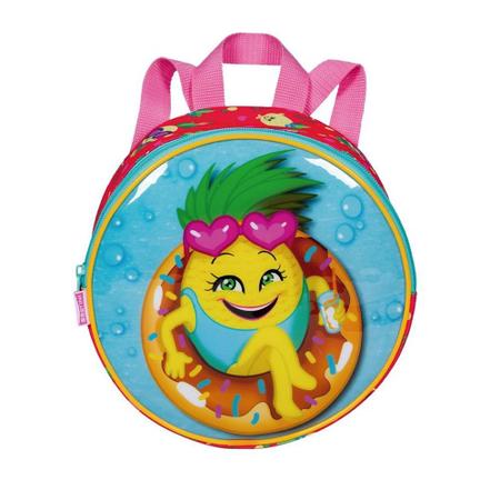 Kit Mochila Abacaxi Fruta Escolar Costas Tam G Infantil Lancheira Estojo Bolsinha - Sestini Imagem de Kit Mochila Abacaxi Fruta Escolar Costas Tam G Infantil Lancheira Estojo Bolsinha