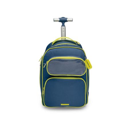 Kit Mochila Bolsa Termica Azul Neon Imaginarium Lancheira Magazine Luiza
